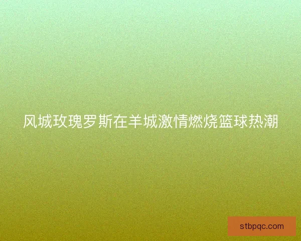 风城玫瑰罗斯在羊城激情燃烧篮球热潮 风城玫瑰罗斯在羊城激情燃烧篮球热潮